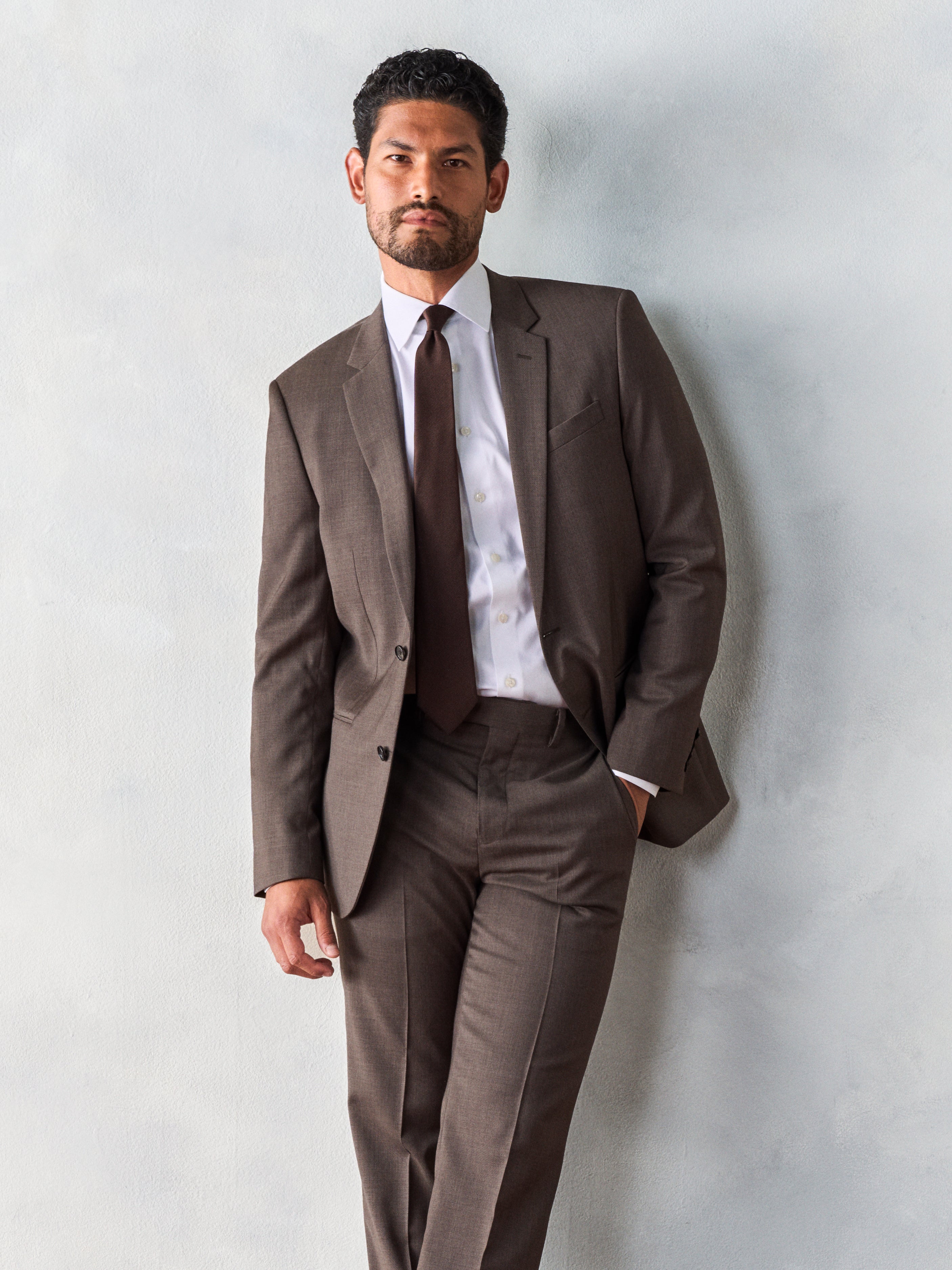 Classic High Quality Men Suit Tuxedos Light Brown Mens Wedding Suits Design  Two Pieces Groom Wear Formal Suit (Jacket+Pants) - AliExpress